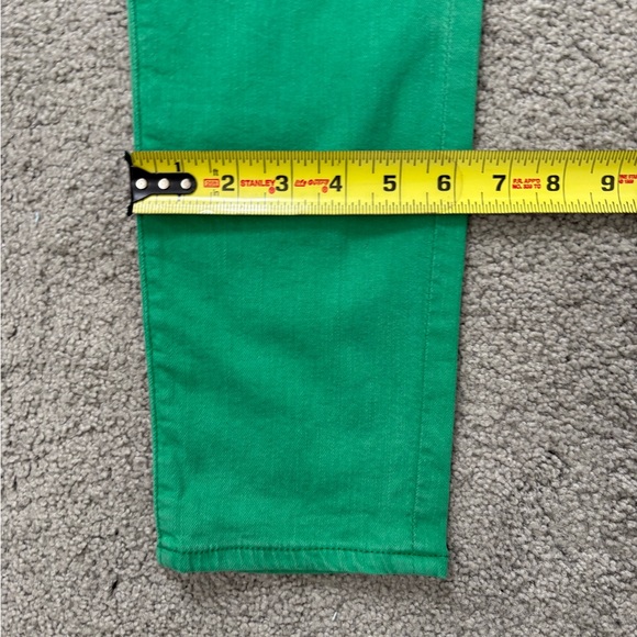 AG Adriano Goldschmied the Stevie Ankle Jeans Slim Straight Size 29 Kelly Green - Picture 11 of 11